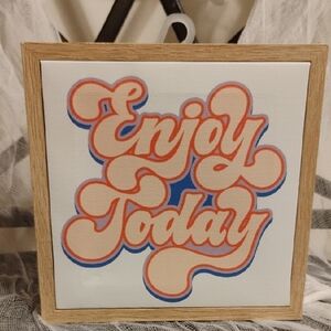 Retro Wall Art - Enjoy Today